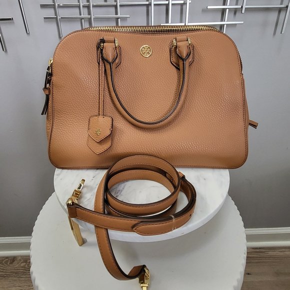 Tory Burch Robinson Triple Zip Dome Satchel - Picture 2 of 6